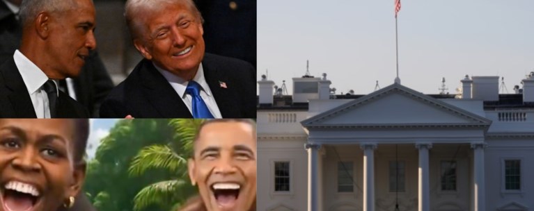 ΛΕΥΚΟΣ ΟΙΚΟΣ ΑΝΑΡΤΗΣΗ ΤΡΑΜΠ ΓΙΑ ΠΙΘΗΚΟΥΣ ΟΜΠΑΜΑ