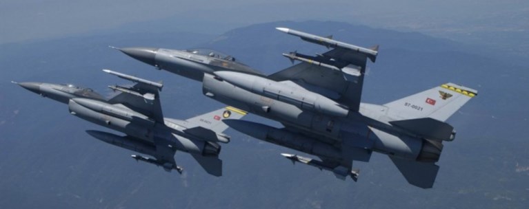 Τετράδα τουρκικών F16 έκανε υπερπτήσεις κοντά στο Αγαθονήσι