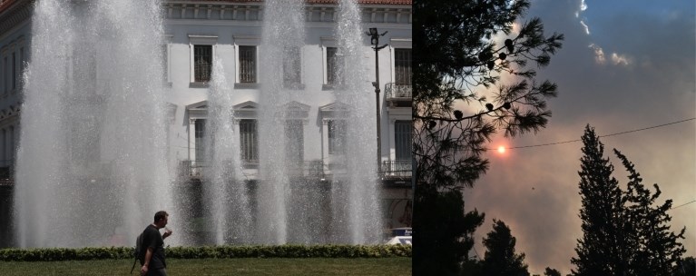 Καύσωνας, Φωτιά