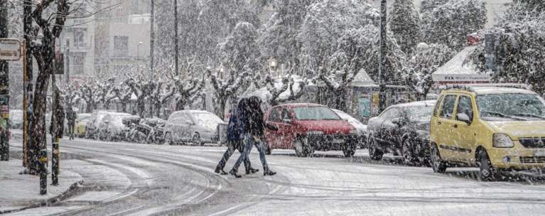 χιονια αττικη