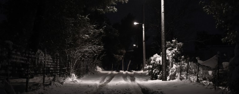 χιόνια βράδυ