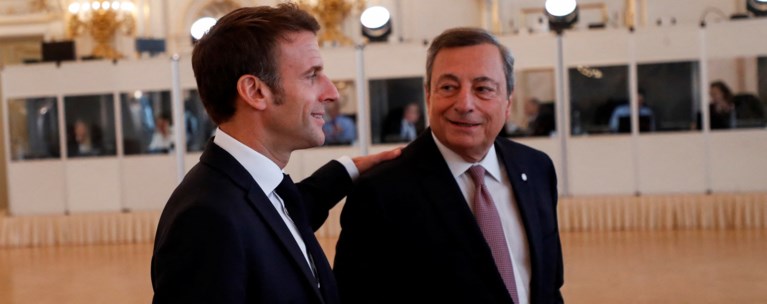 μακρον με ντραγκι
