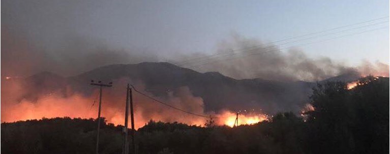 Φωτιά ανατολική Μάνη
