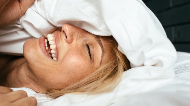 woman sleep bed