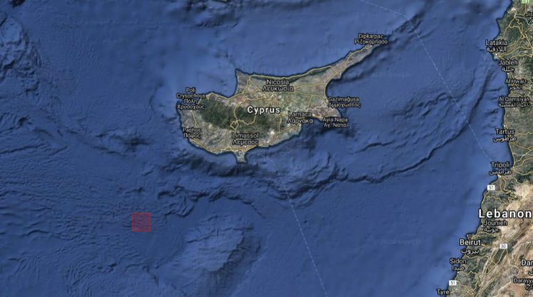 Χάρτης Γεωτρήσεων Κύπρος