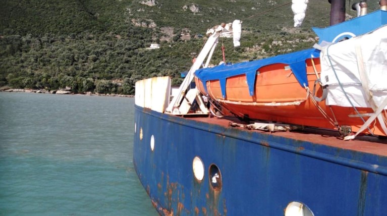 προσάραξη πλοίου Λευκάδα