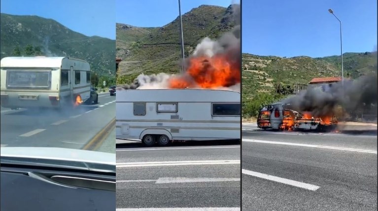 Φλεγόμενο τροχόσπιτο