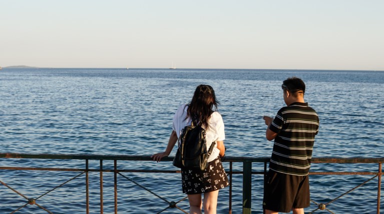 Τουρίστες Θάλασσα