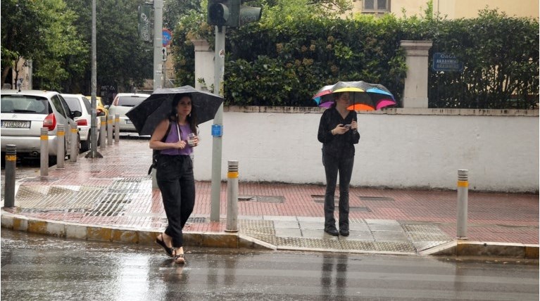 βροχη αθηνα