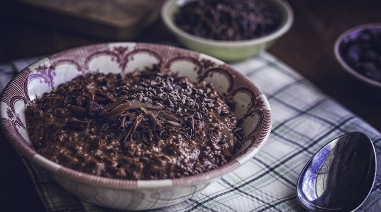 chocolate rice pudding