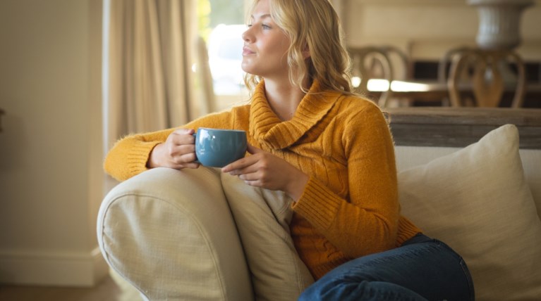 woman sick