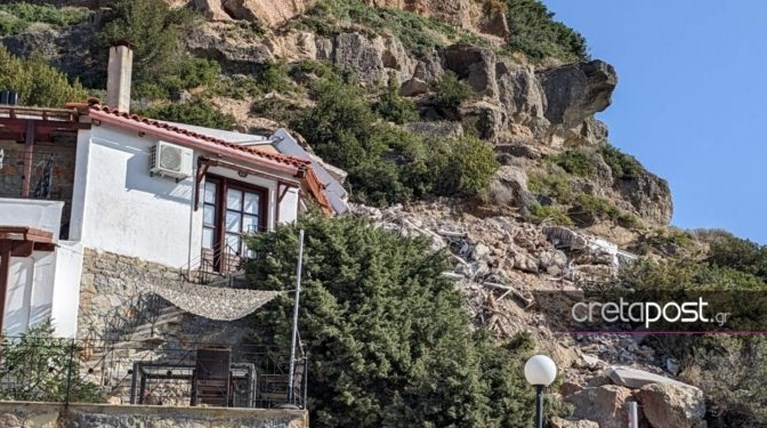 Ιεράπετρα Κατολίσθηση
