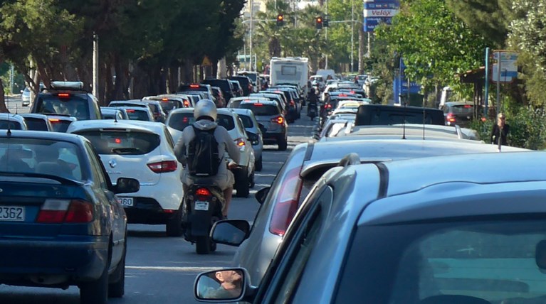 Ασφυκτική κίνηση Αθήνα