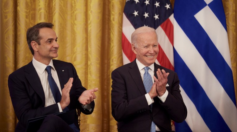 Μητσοτάκης με Μπάιντεν