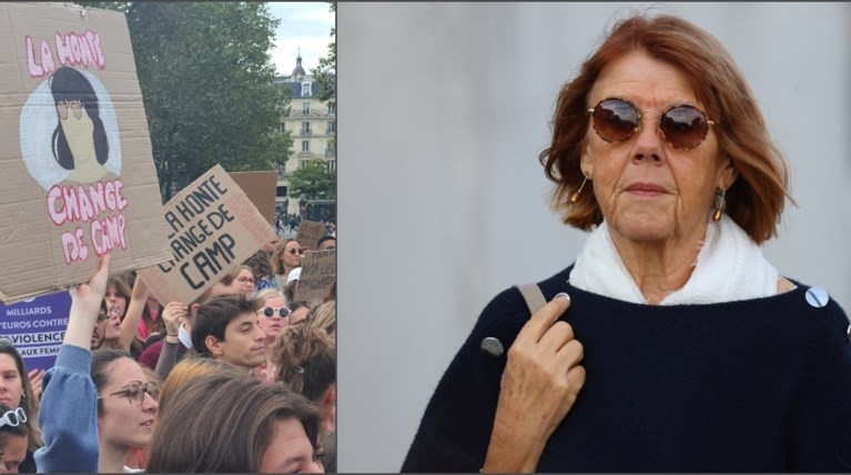 ΓΑΛΛΙΑ ΔΙΚΗ ΜΑΖΑΝ ΔΙΑΔΗΛΩΣΕΙΣ ΣΤΗΡΙΞΗΣ ΤΗΣ ΖΙΖΕΛ ΠΕΛΙΚΟ