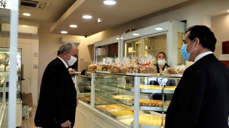 Άδωνις Γεωργιάδης Μάσκα Κατάστημα Εστίασης