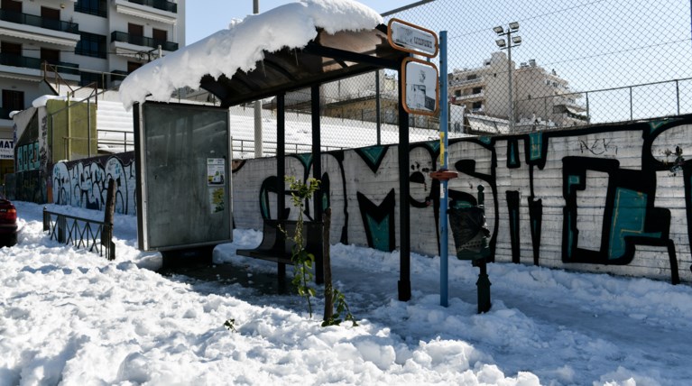 χιονια σταση ΟΑΣΑ