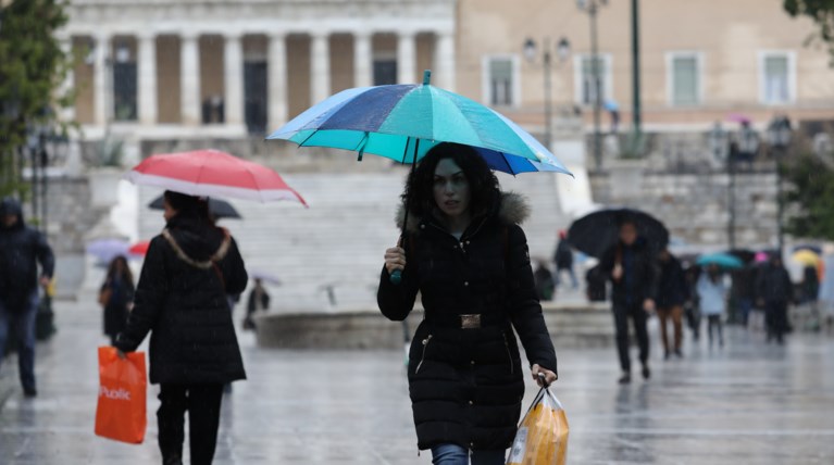 Βροχή Αθήνα Κέντρο