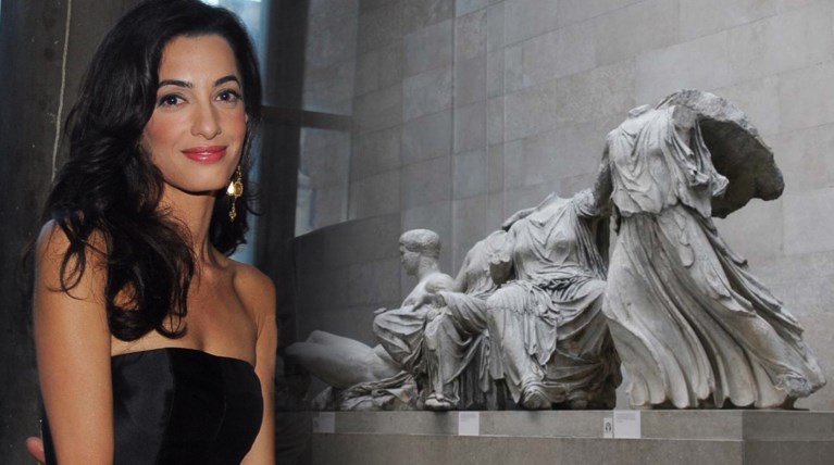 Στην Αθήνα σήμερα η κ. Κλούνεϊ για τα γλυπτά του Παρθενώνα
