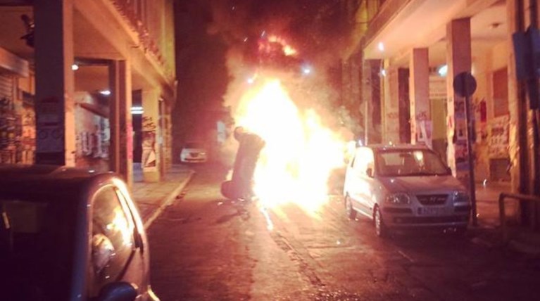 Επεισόδια στα Εξάρχεια μετά την πορεία για Ρωμανό