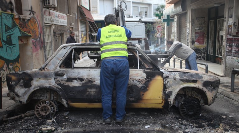 Η επόμενη μέρα στα Εξάρχεια (Φωτο)