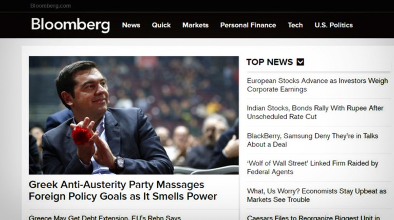 Bloomberg: Ο ΣΥΡΙΖΑ οσμίζεται την εξουσία και αλλάζει