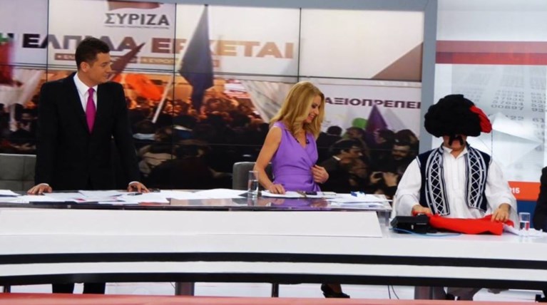 Ο τσολιάς της Ελληνοφρένειας «έβαλε φωτιά» στο στούντιο του Alpha