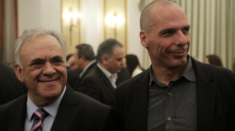 Ολοκληρώθηκε η συνάντηση Δραγασάκη-Βαρουφάκη-Σταθάκη