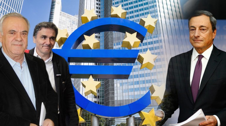 Στην έδρα της ΕΚΤ η συνάντηση Δραγασάκη - Τσακαλώτου με Μάριο Ντράγκι