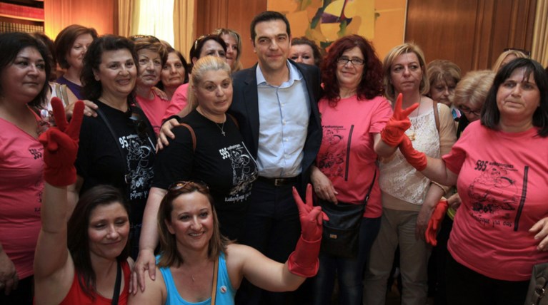 Τσίπρας σε καθαρίστριες: Μέχρι η Μέρκελ είπε ότι ο αγώνας σας είναι δίκαιος