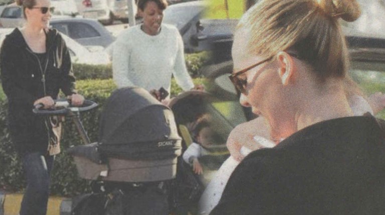 Αγκαλιά με τη μαμά: Βόλτες στη Γλυφάδα η κόρη του Ρέμου