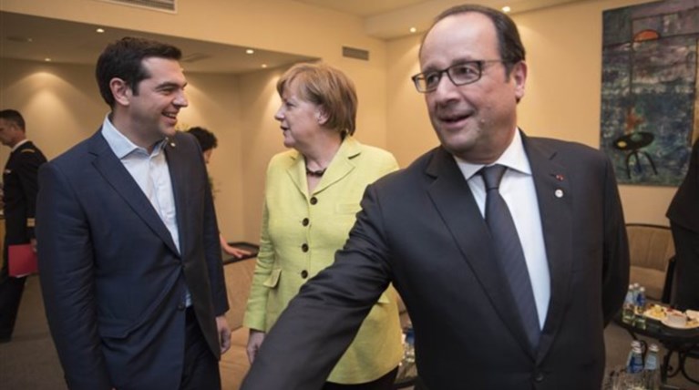 Τηλεδιάσκεψη Τσίπρα, Μέρκελ Ολάντ με αντικείμενο τη συμφωνία
