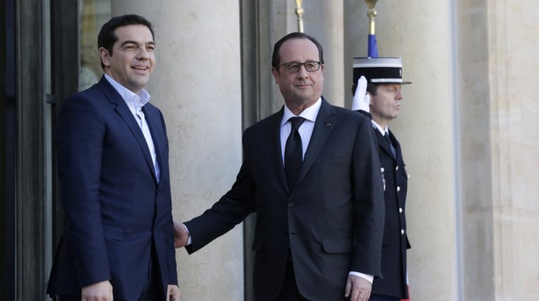 Τσίπρας με Ολάντ σε αντίσκηνο στη διώρυγα του Σουέζ