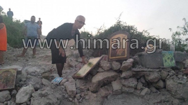 Αλβανική πρόκληση.Γκρέμισαν τον ορθόδοξο ναό στη Χιμάρα