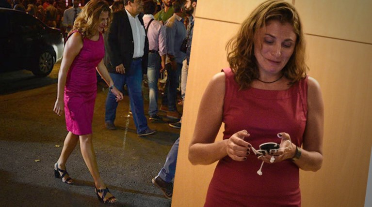Με χαμόγελα και λάμψη η Μπαζιάνα στο πλευρό του Τσίπρα