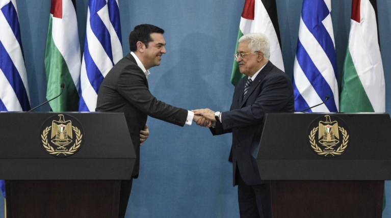 Τσίπρας σε Αμπάς: Παλαιστίνη στα σύνορα του 1967