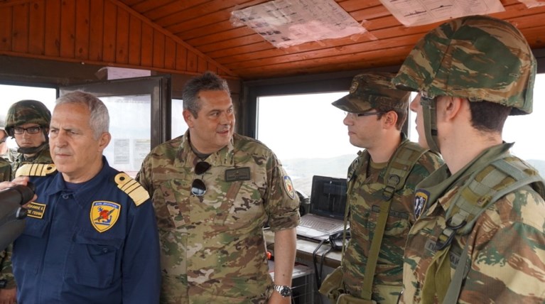 Ο... Πυρπολητής Καμμένος σε άσκηση ετοιμότητας στο Κιλκίς