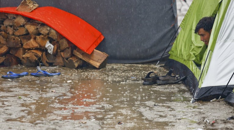 Πνίγηκε στη λάσπη η Ειδομένη