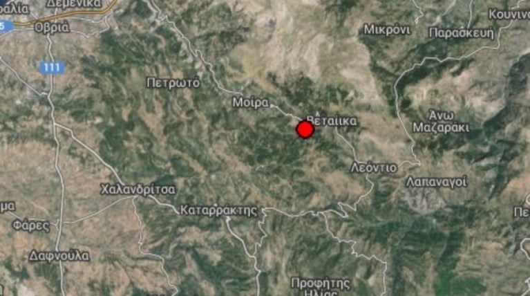 Σεισμική δόνηση ταρακούνησε την Πάτρα