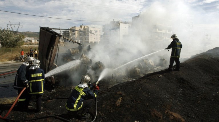 Οδηγός νταλίκας απανθρακώθηκε στην Εθνική Οδό