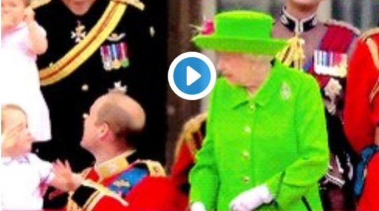 Η Ελισάβετ κατσαδιάζει τον Γουίλιαμ μπροστά στο πλήθος - απίστευτο gif