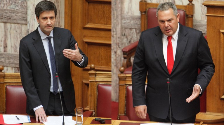 Γαϊτανάκι αλληλοδιαψεύσεων Καμμένου - Χουλιαράκη για τα ειδικά μισθολόγια