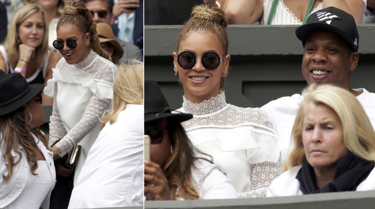 Η Μπιγιονσέ στο Wimbledon πιο σικ από ποτέ, με το υπέροχο λευκό φόρεμά της