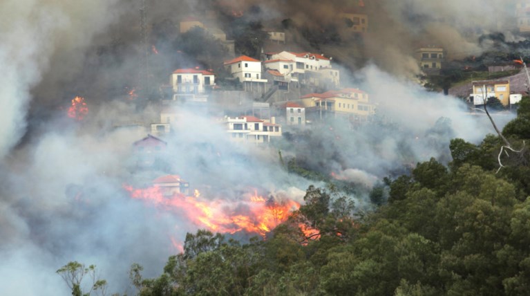 Ανεξέλεγκτη για τρίτη μέρα η φωτιά στη Μαδέρα νεκροί και τραυματίες