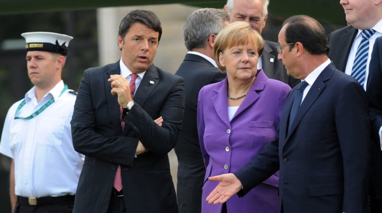 Μέρκελ, Ολάντ και Ρέντσι συζητούν για την Ευρώπη