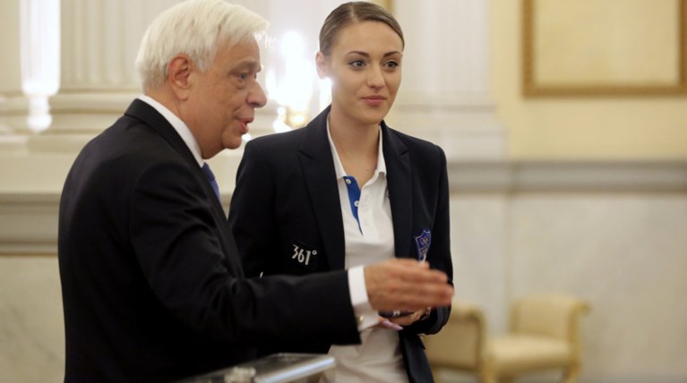 Στον Πρόεδρο της Δημοκρατίας η Αννα Κορακάκη