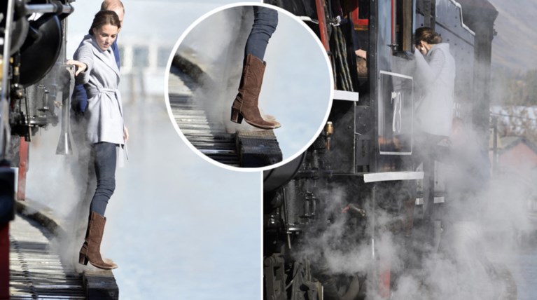 Παραλίγο να πέσει στο παγωμένο ποτάμι η Κέιτ Μίντλετον [Εικόνες]