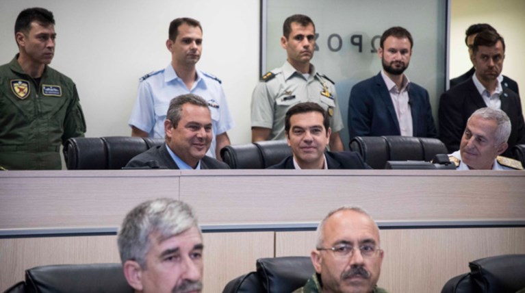 Τσίπρας & Καμμένος μαζί επιβλέπουν τον Παρμενίωνα  δείτε φωτό