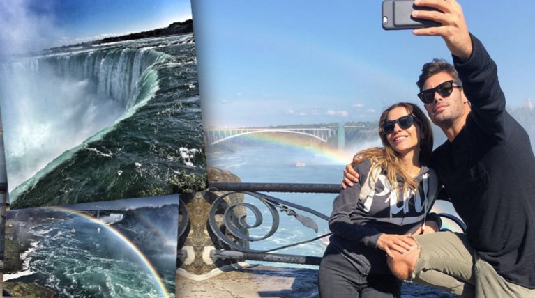 Βανδή - Μαρτάκης μαγεύτηκαν από τους καταρράκτες του Νιαγάρα [Εικόνες]