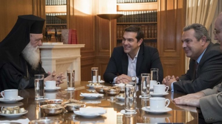 Τα κλάματα Καμμένου στη συνάντηση Τσίπρα - Ιερώνυμου